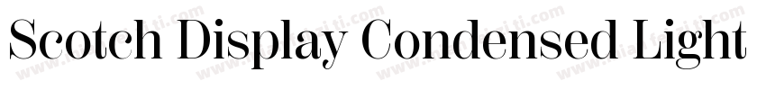 Scotch Display Condensed Light字体转换
